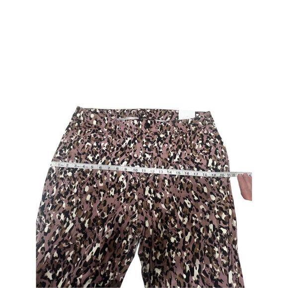 Lane Bryant Mid Rise Skinny Animal Print Pants Purple Sz 16 NWT - Picture 6 of 9